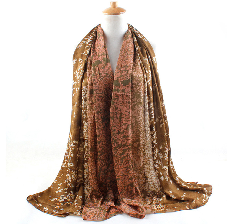Print on silk scarf