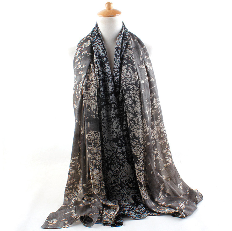Print on silk scarf