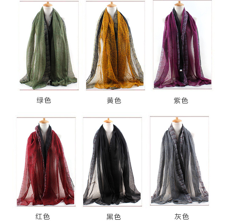 Fashion silk scarf shawl