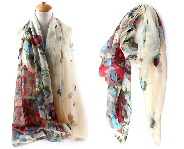 Wholesale rose silk scarf
