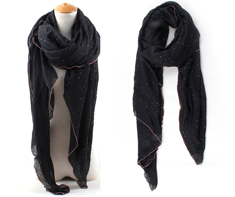 Cotton knit scarves
