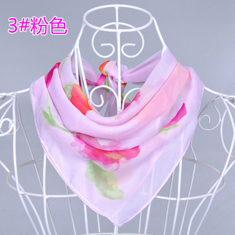 Chiffon square head scarves