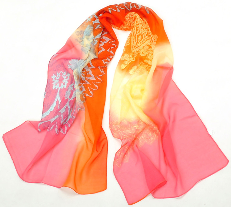 Silk chiffon scarf for sale