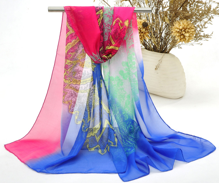 Silk chiffon scarf for sale