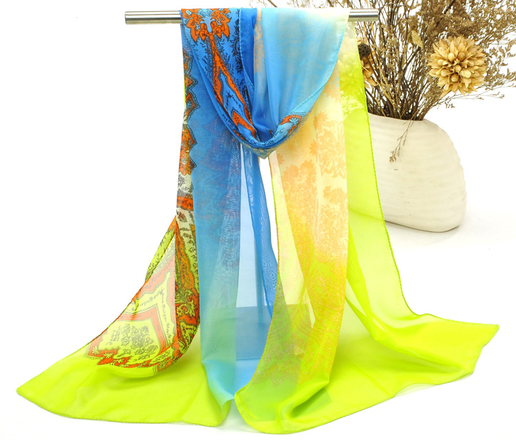 Silk chiffon scarf for sale