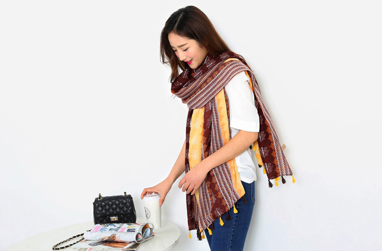 Cotton linen scarves