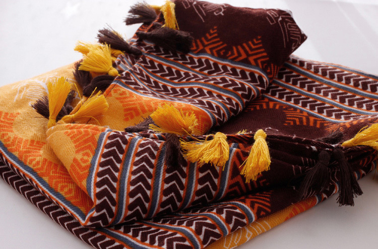 Cotton linen scarves
