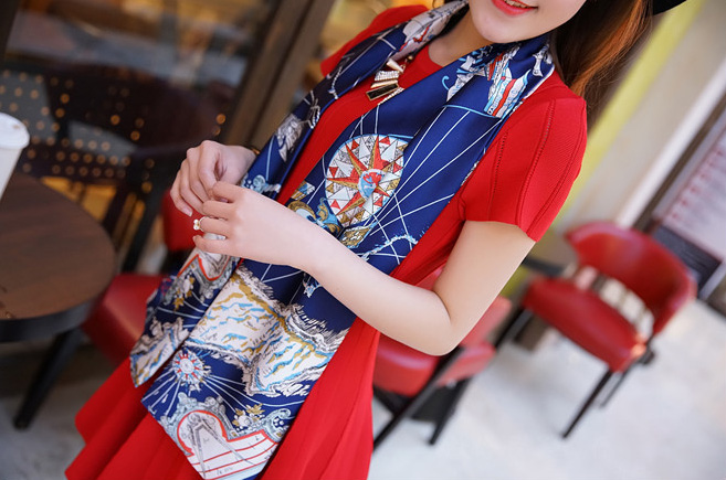 Korea silk scarf wholesale