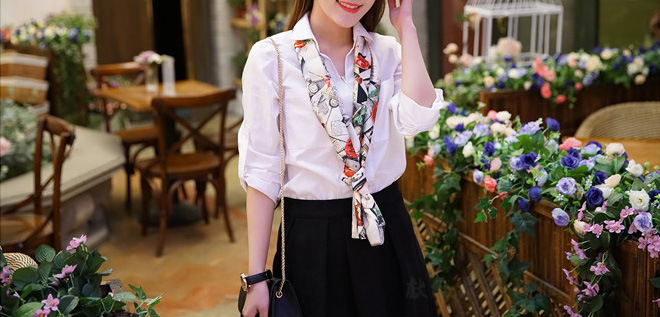 Korea silk scarf wholesale