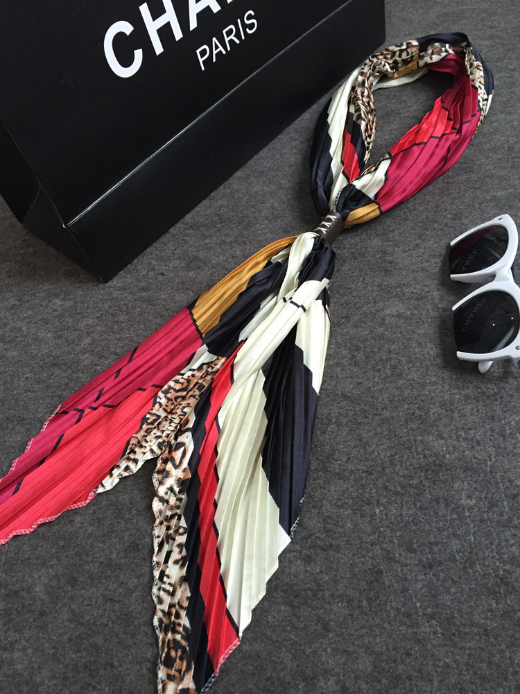 Hand dyed silk scarf