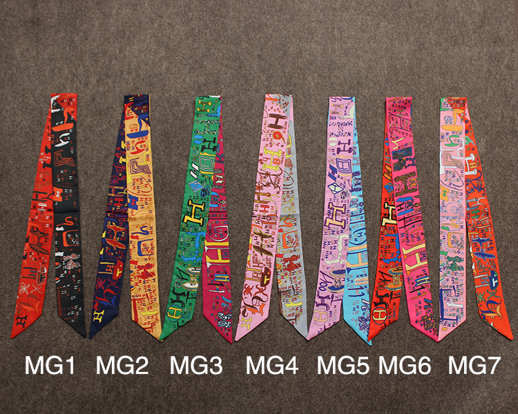Silk twill scarves