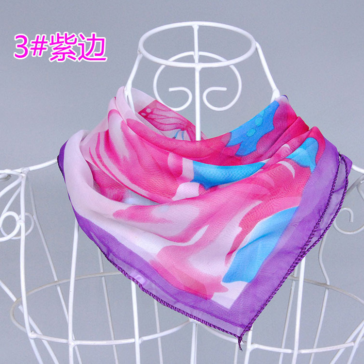 Chiffon head scarf square