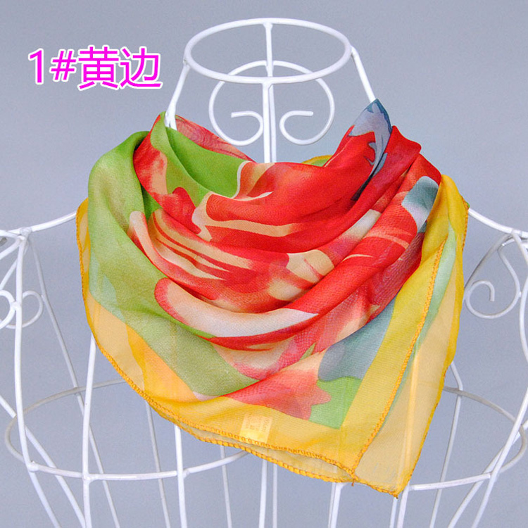 Chiffon head scarf square