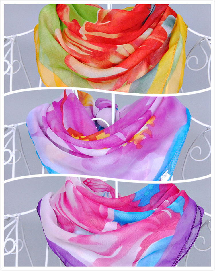 Chiffon head scarf square