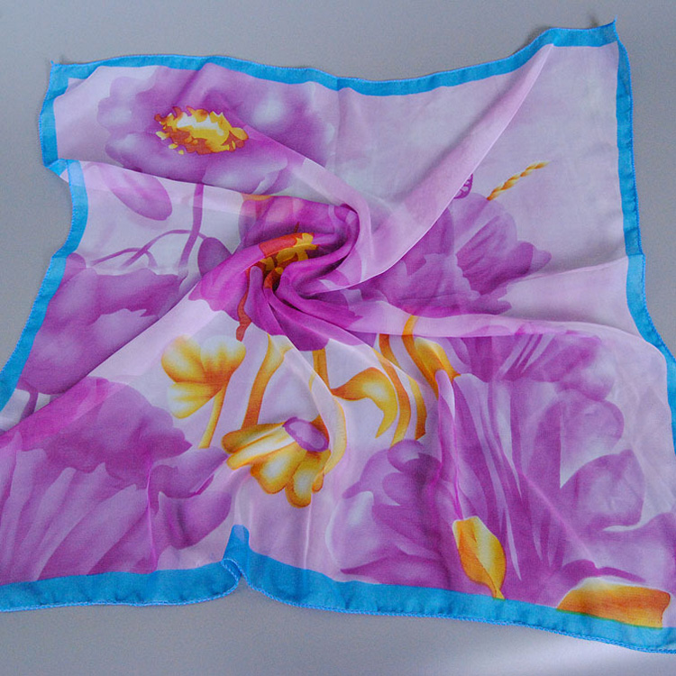 Chiffon head scarf square