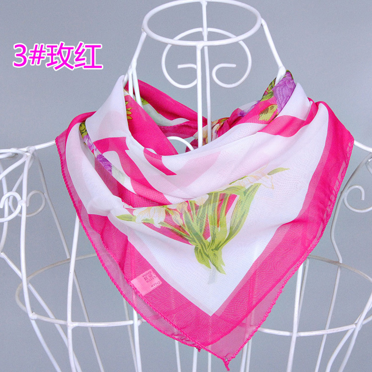 Wholesale square chiffon scarves