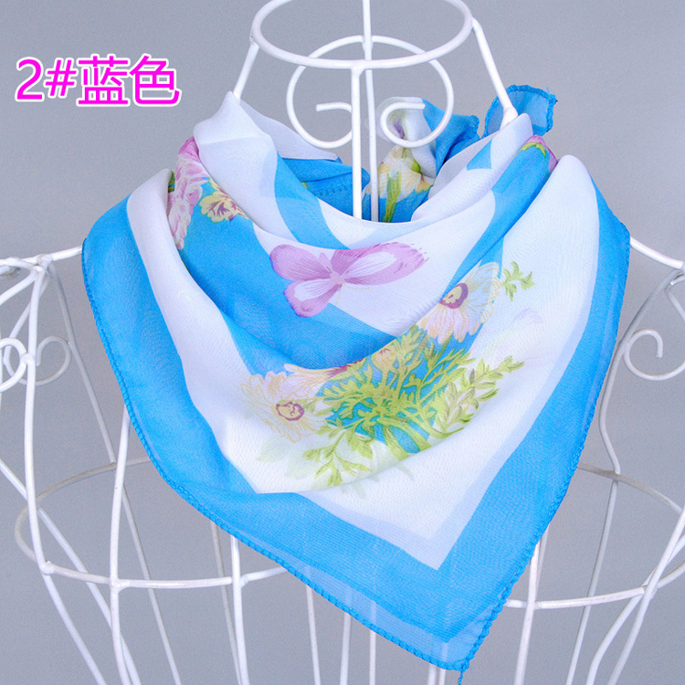 Wholesale square chiffon scarves