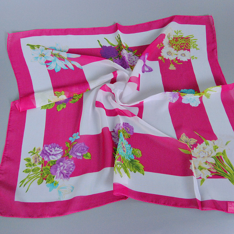 Wholesale square chiffon scarves