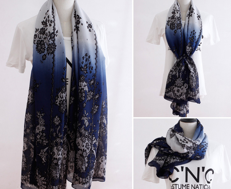 Butterfly print scarf wholesale