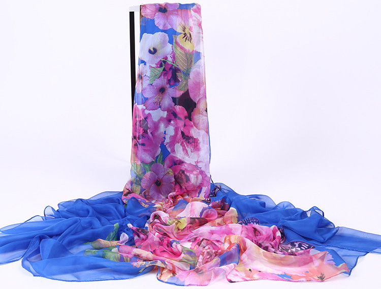 Women chiffon silk scarf