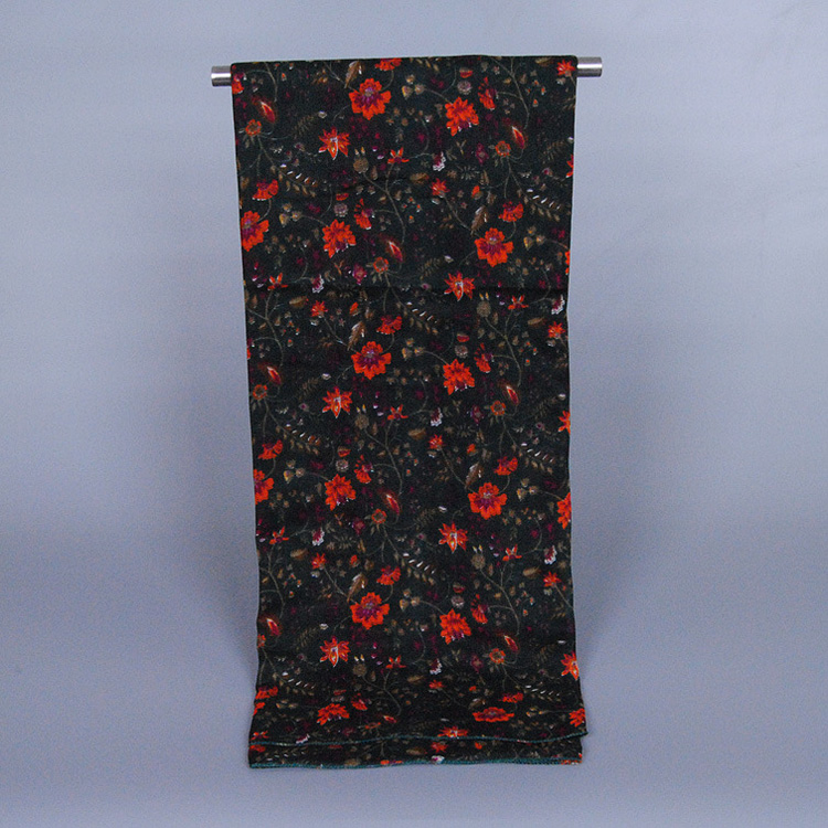 Floral silk shawls