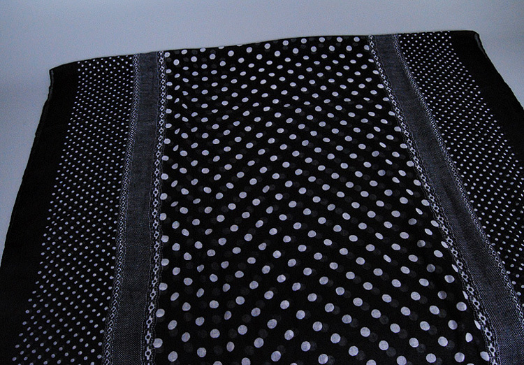 Polka dot infinity scarves