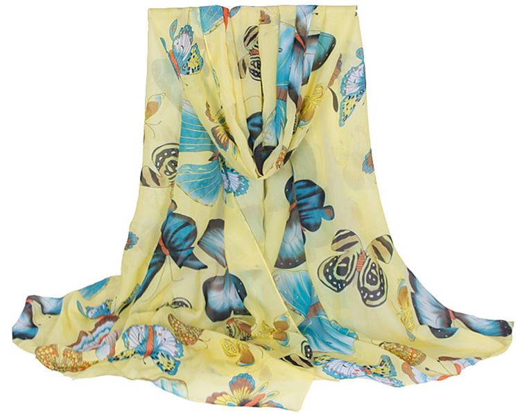 Silk butterfly scarves
