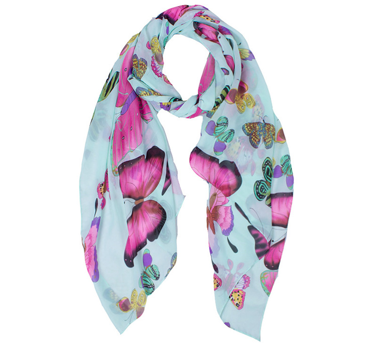Silk butterfly scarves