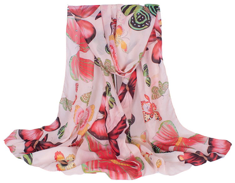 Silk butterfly scarves