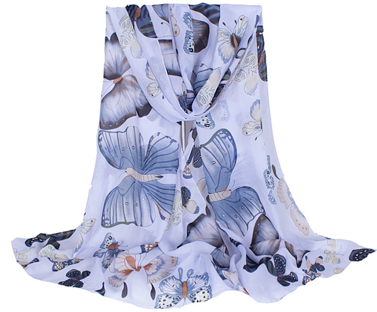 Silk butterfly scarves