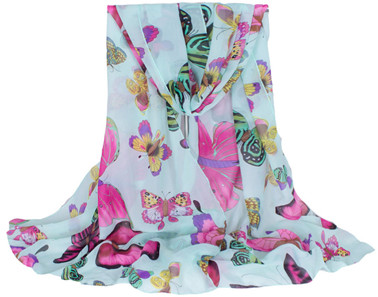 Silk butterfly scarves