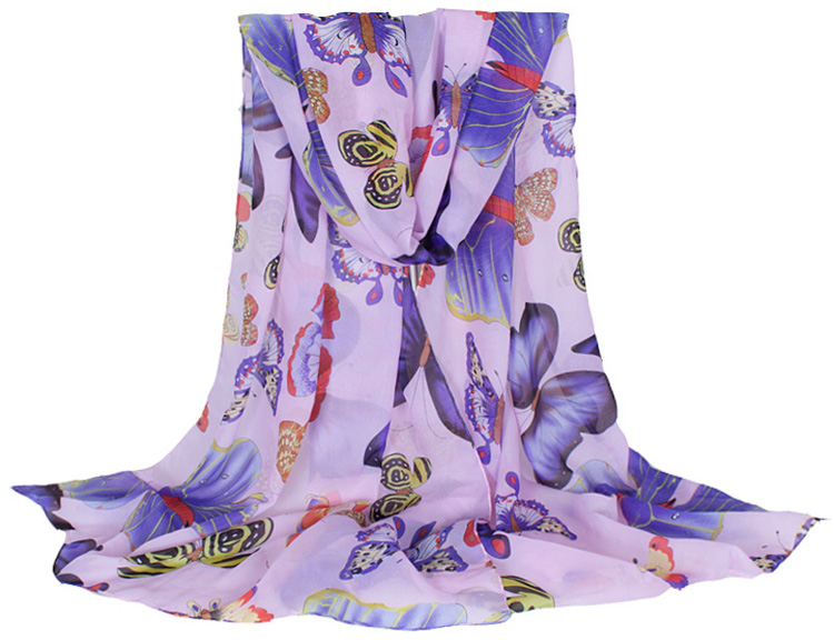 Silk butterfly scarves
