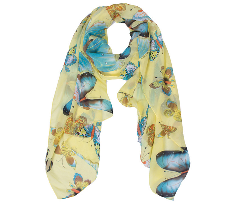 Silk butterfly scarves