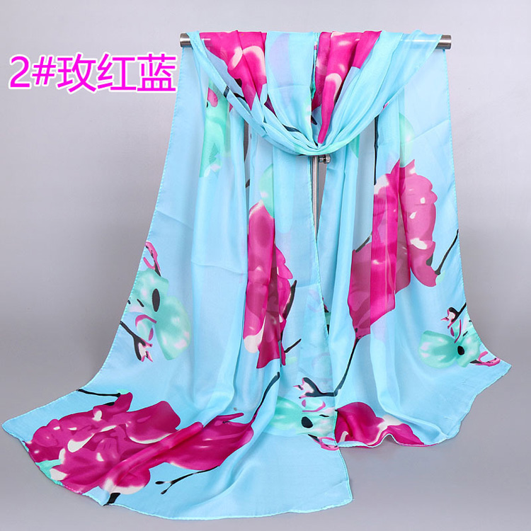 Wholesale chiffon scarf floral