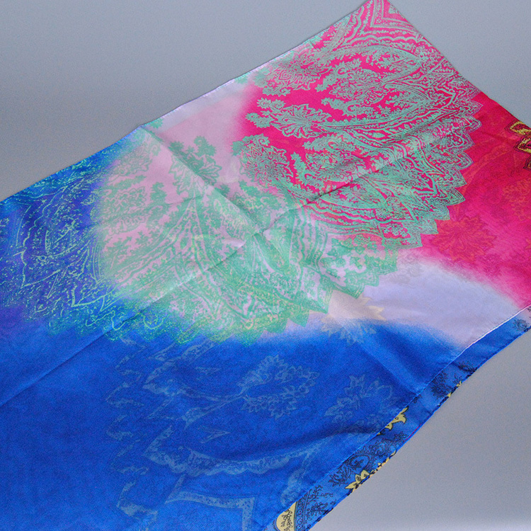 Cashew flower chiffon scarves