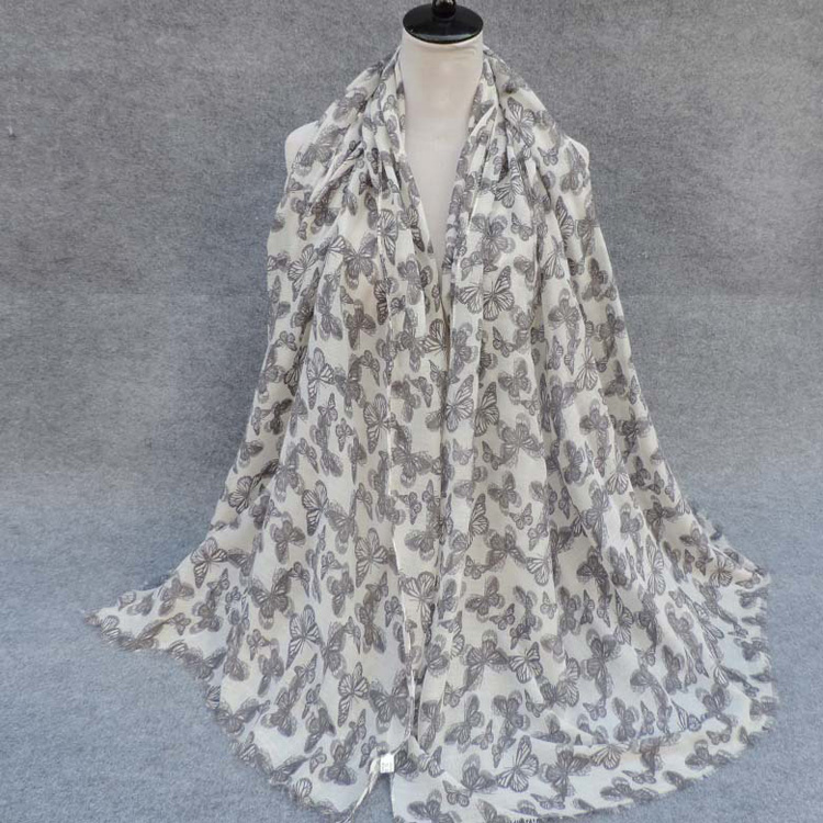 Wholesale butterfly silk scarf