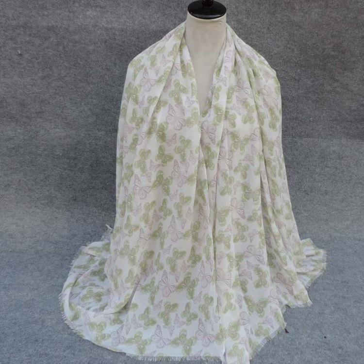 Wholesale butterfly silk scarf