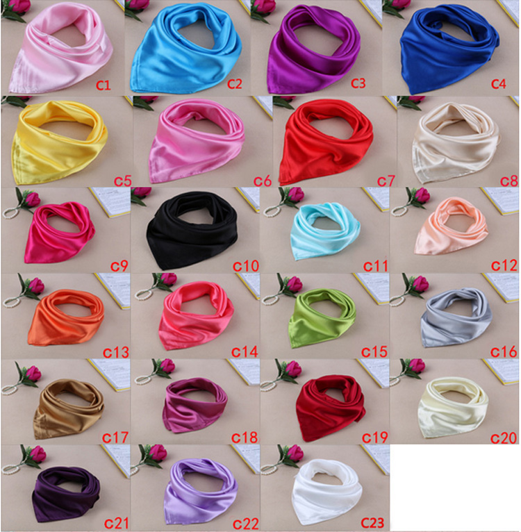 Silk small square scarf