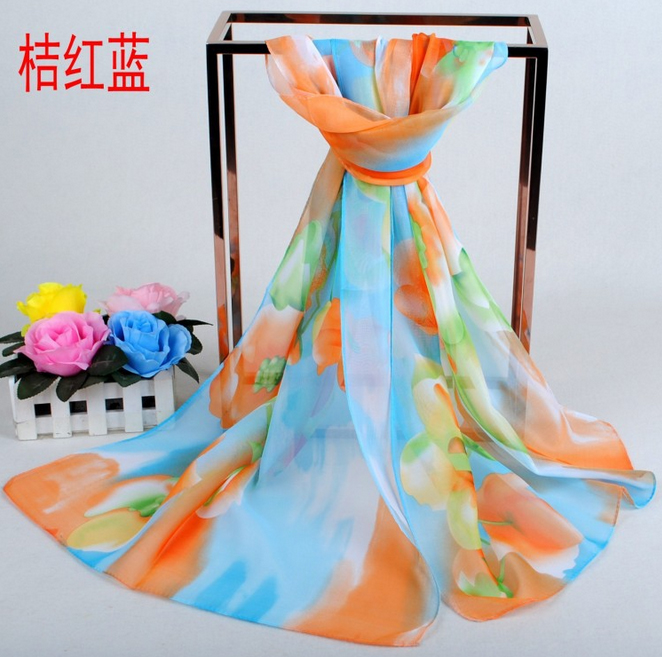 Print chiffon fashion scarf