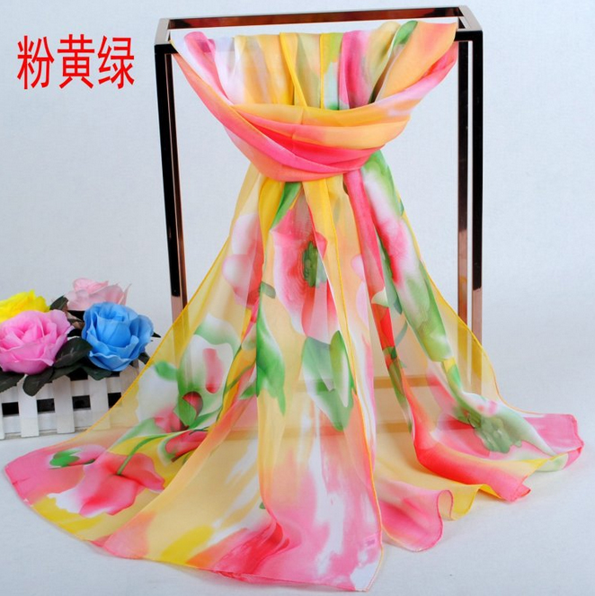 Print chiffon fashion scarf