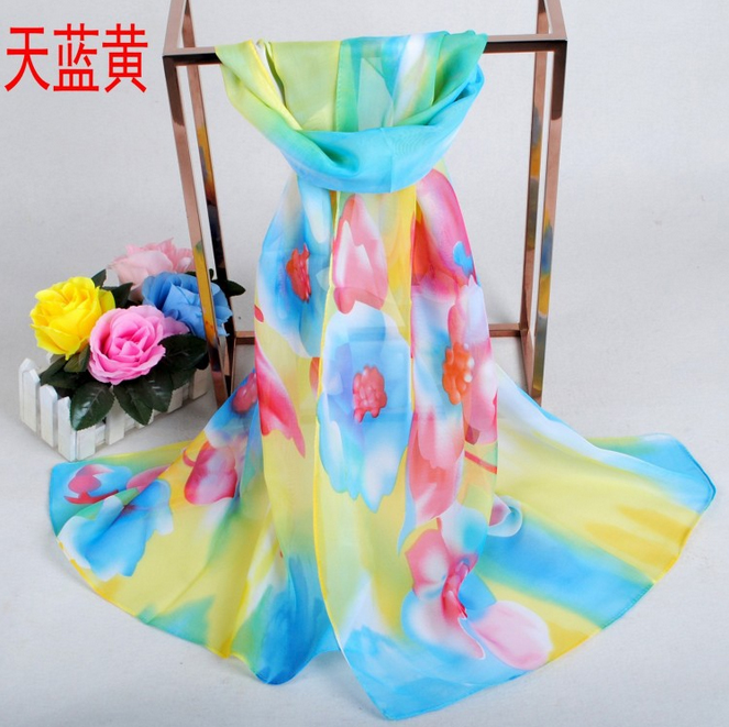 Print chiffon fashion scarf
