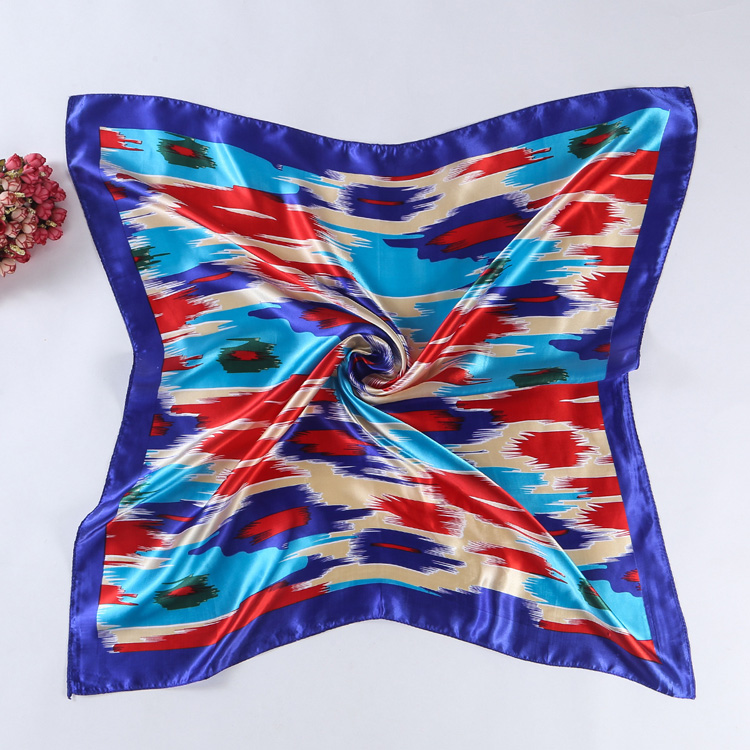 Ink print square scarves