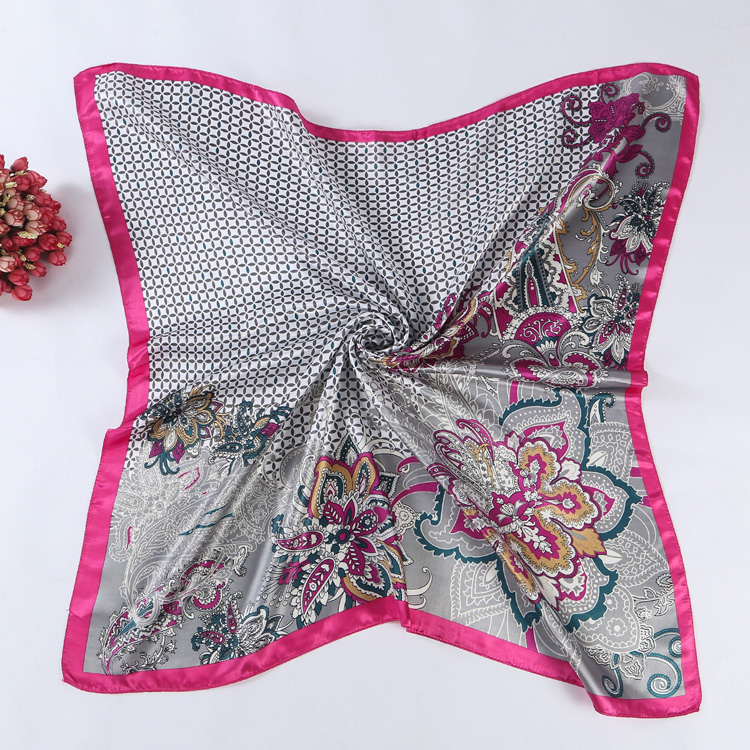 Wholesale plaid sillk scarf