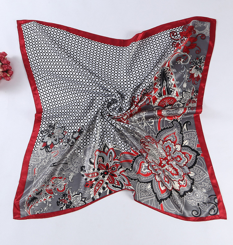 Wholesale plaid sillk scarf