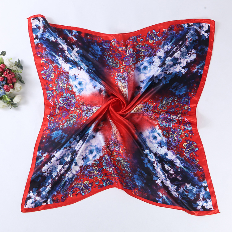 Silk scarves with floral
