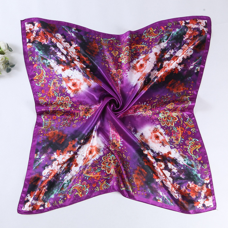 Silk scarves with floral