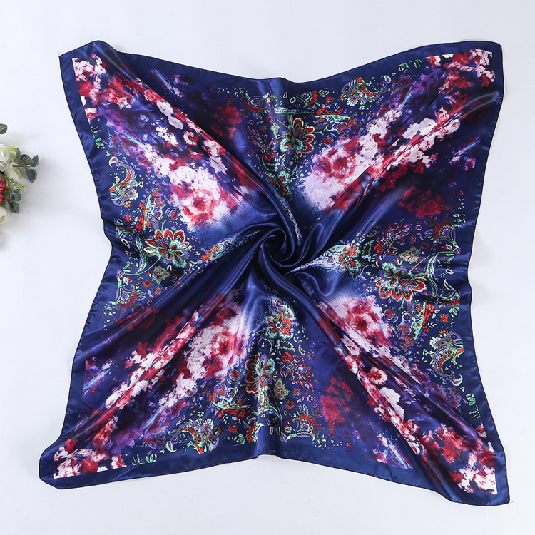 Silk scarves with floral
