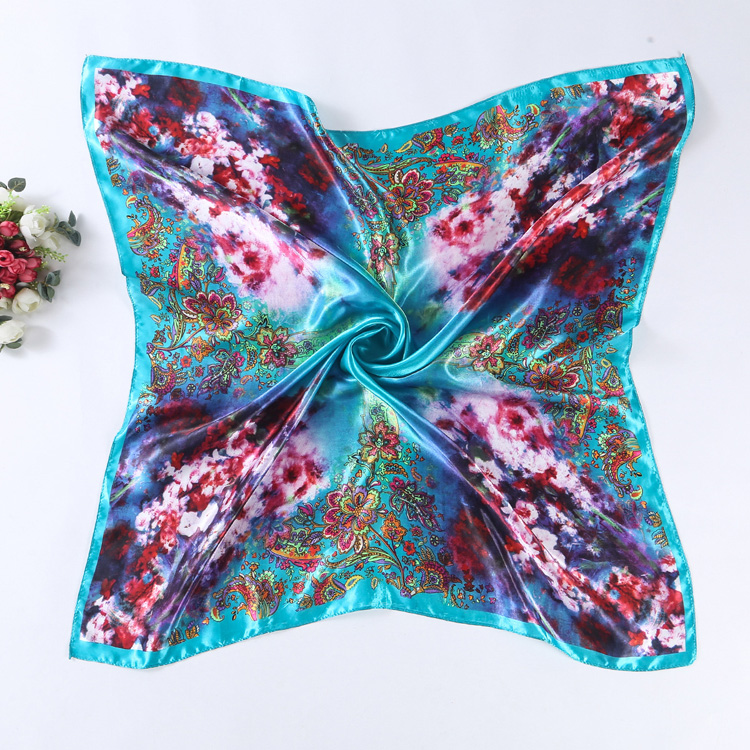 Silk scarves with floral