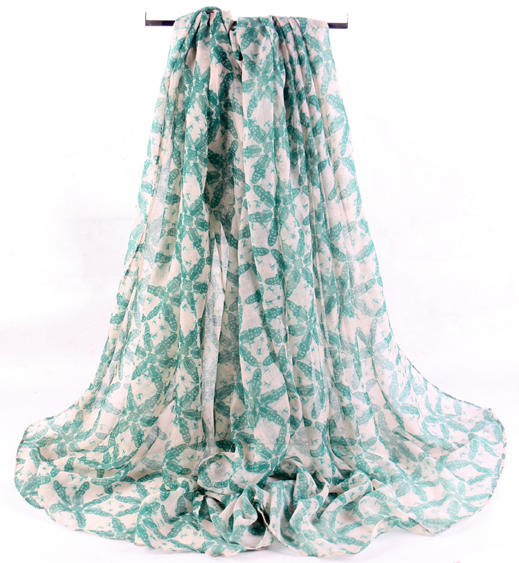 Designer silk scarf