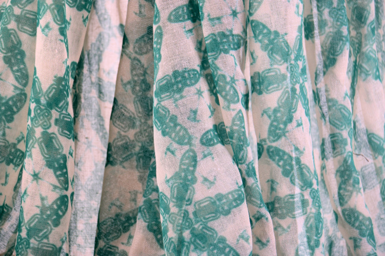 Designer silk scarf